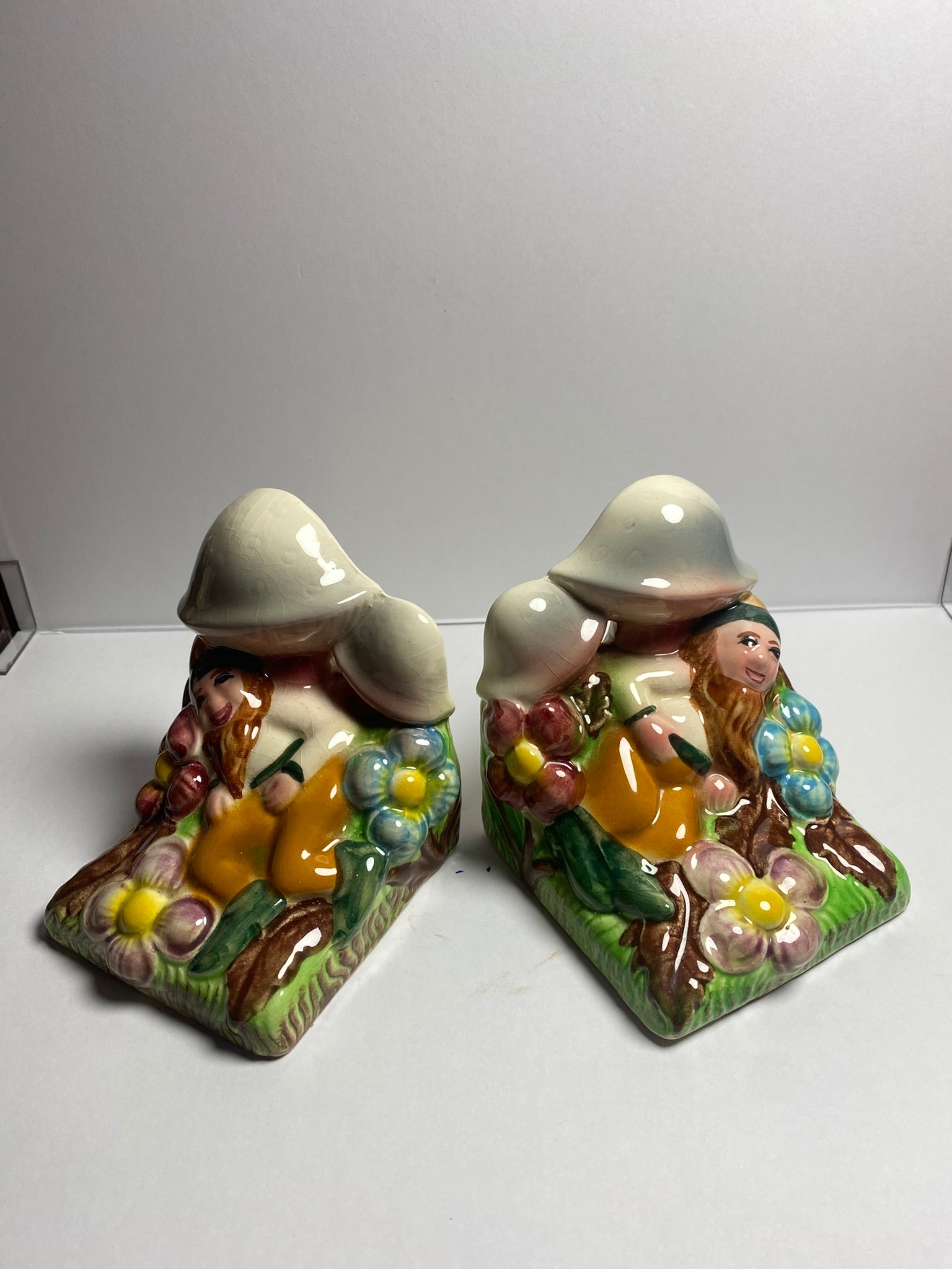 Australian Pottery Gnome Bookends