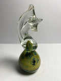 Hand Blown Mdina Glass Seahorse Paper Weight