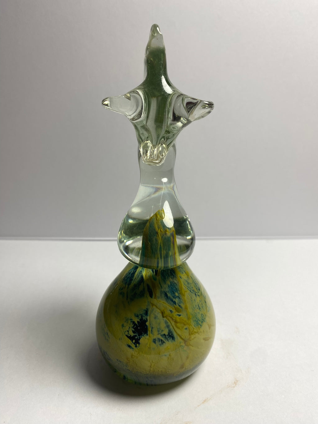 Hand Blown Mdina Glass Seahorse Paper Weight