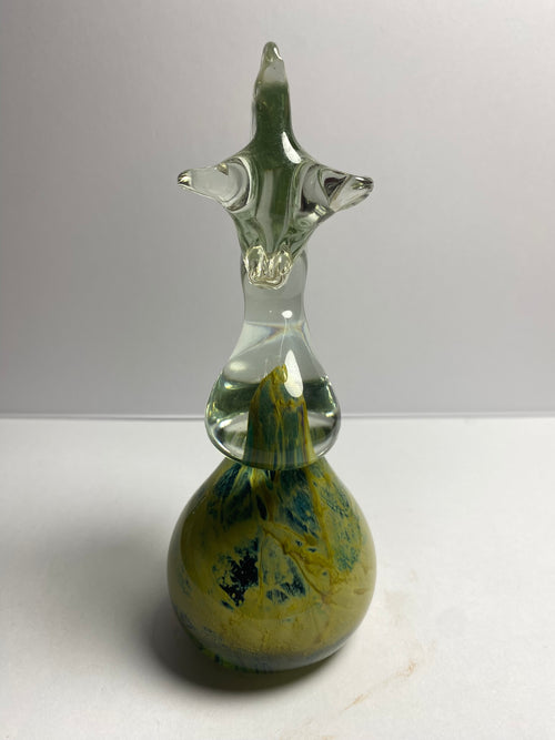 Hand Blown Mdina Glass Seahorse Paper Weight