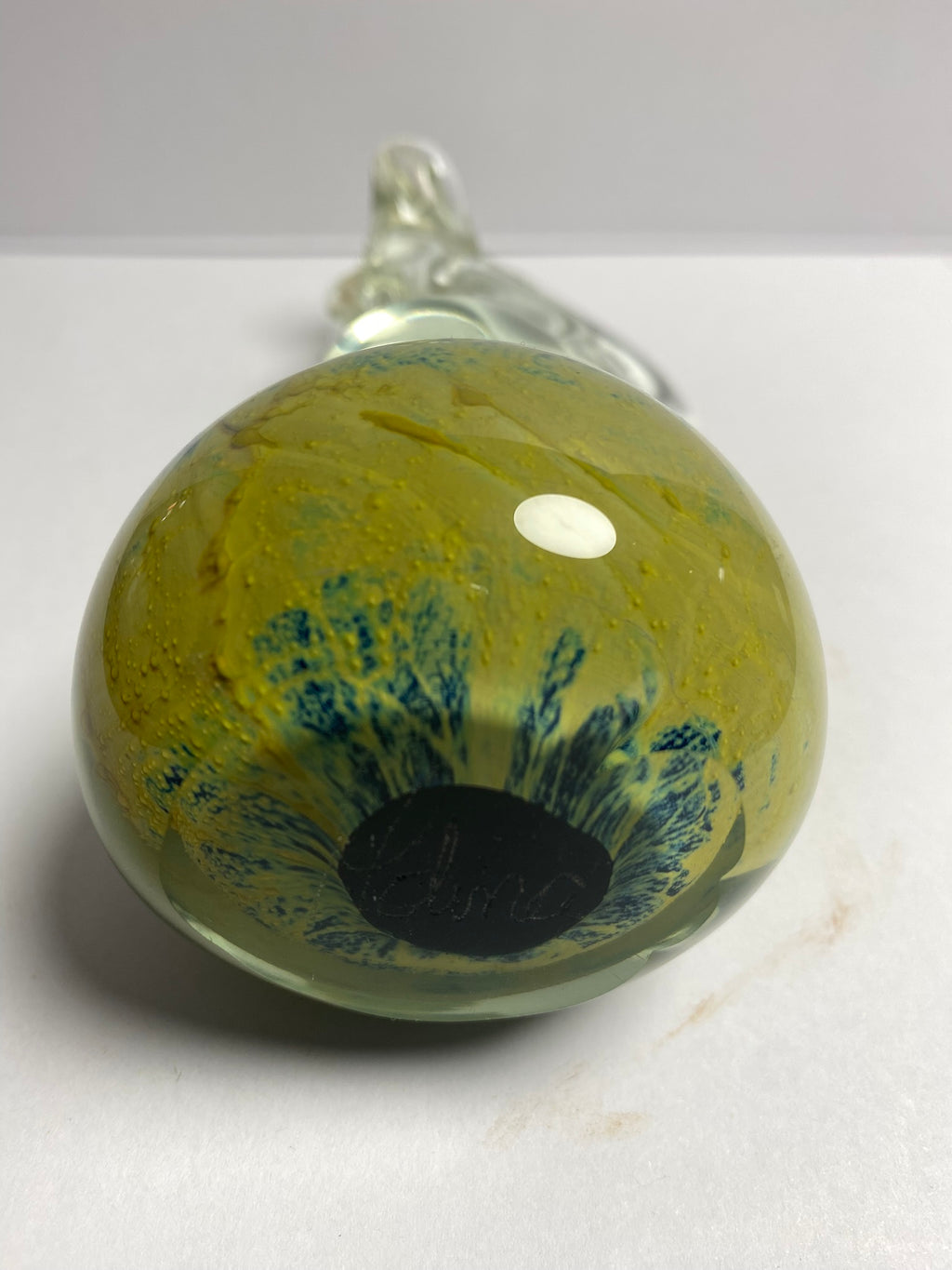 Hand Blown Mdina Glass Seahorse Paper Weight