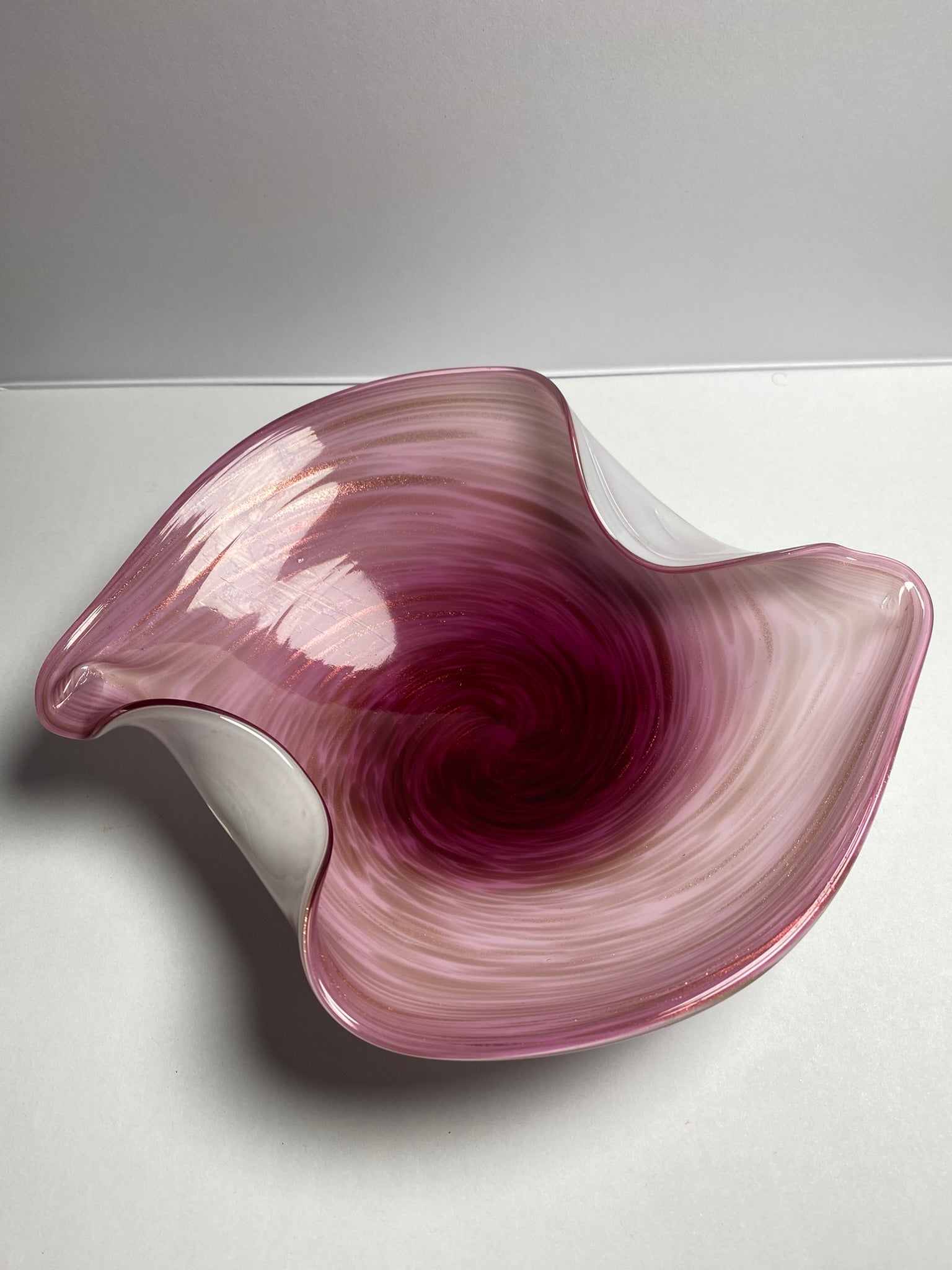 Murano Pink Cased Art Glass