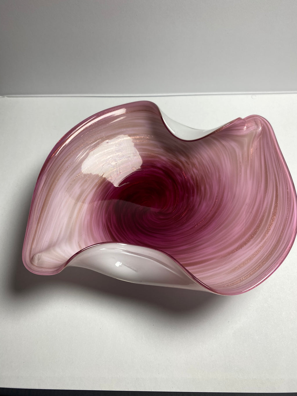 Murano Pink Cased Art Glass