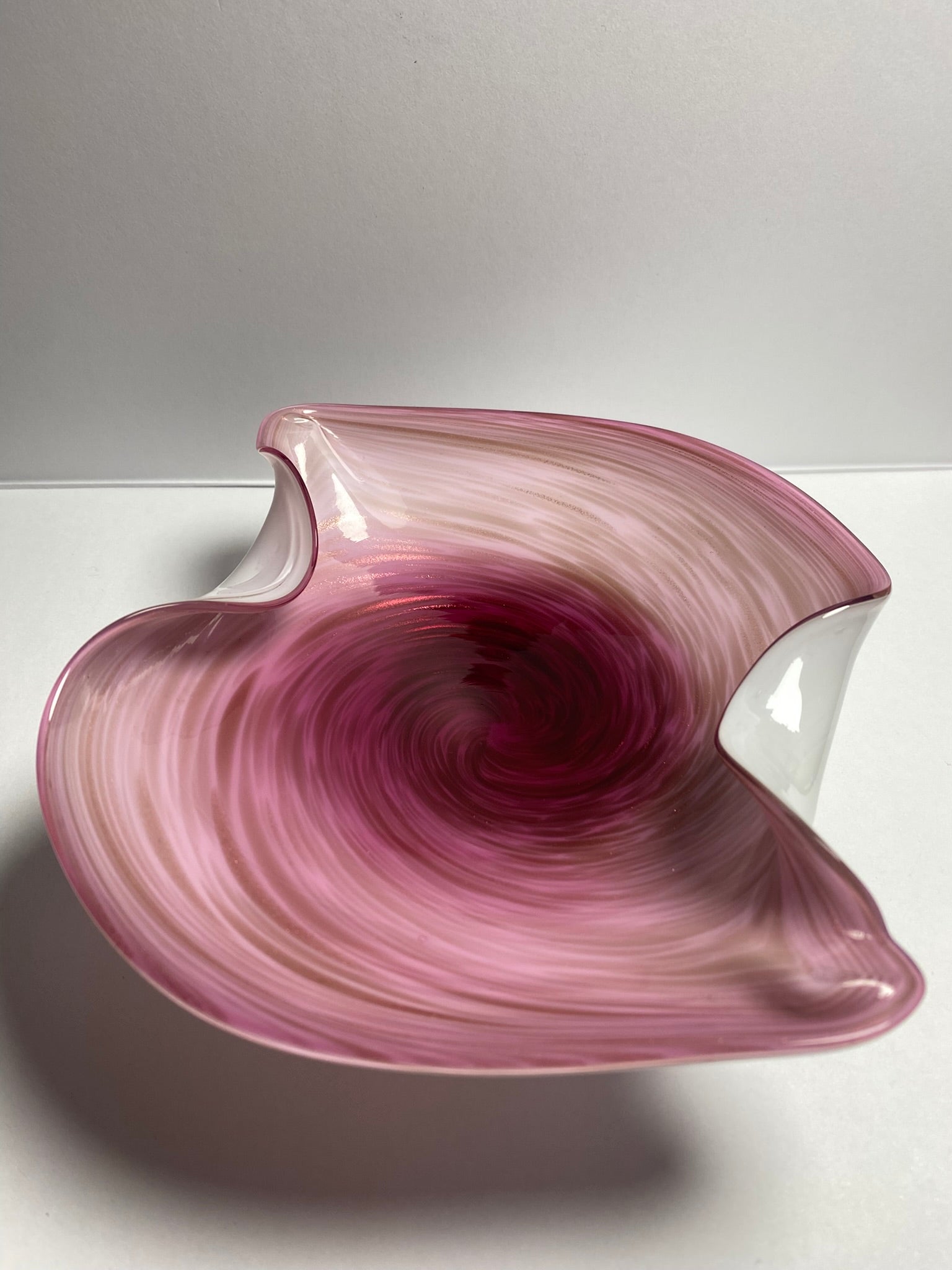 Murano Pink Cased Art Glass