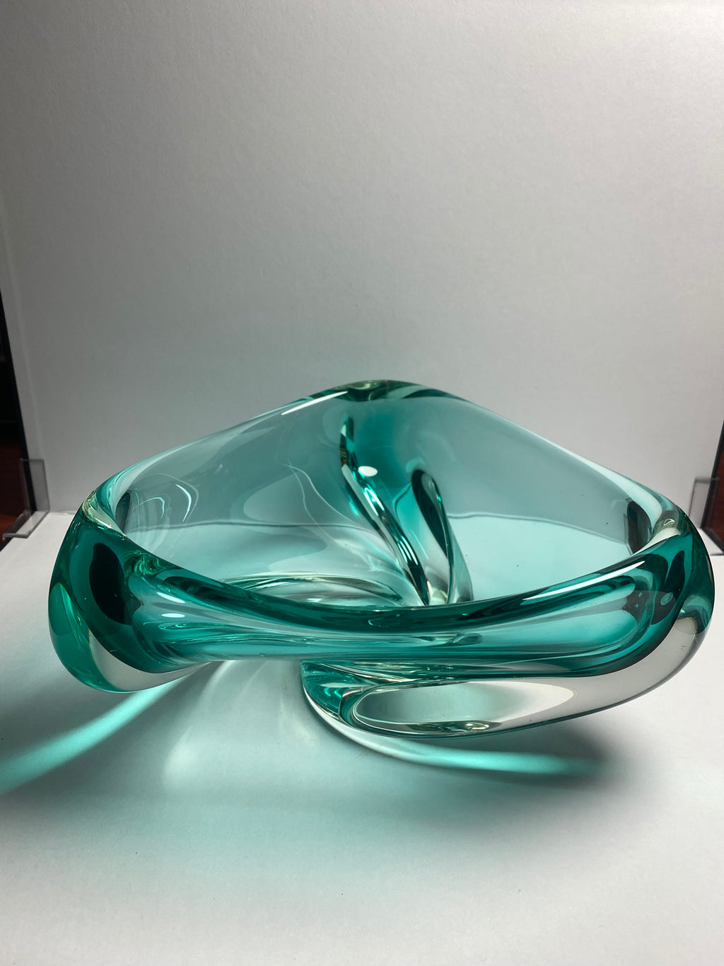 Vintage Aqua/Turquoise Glass Bowl