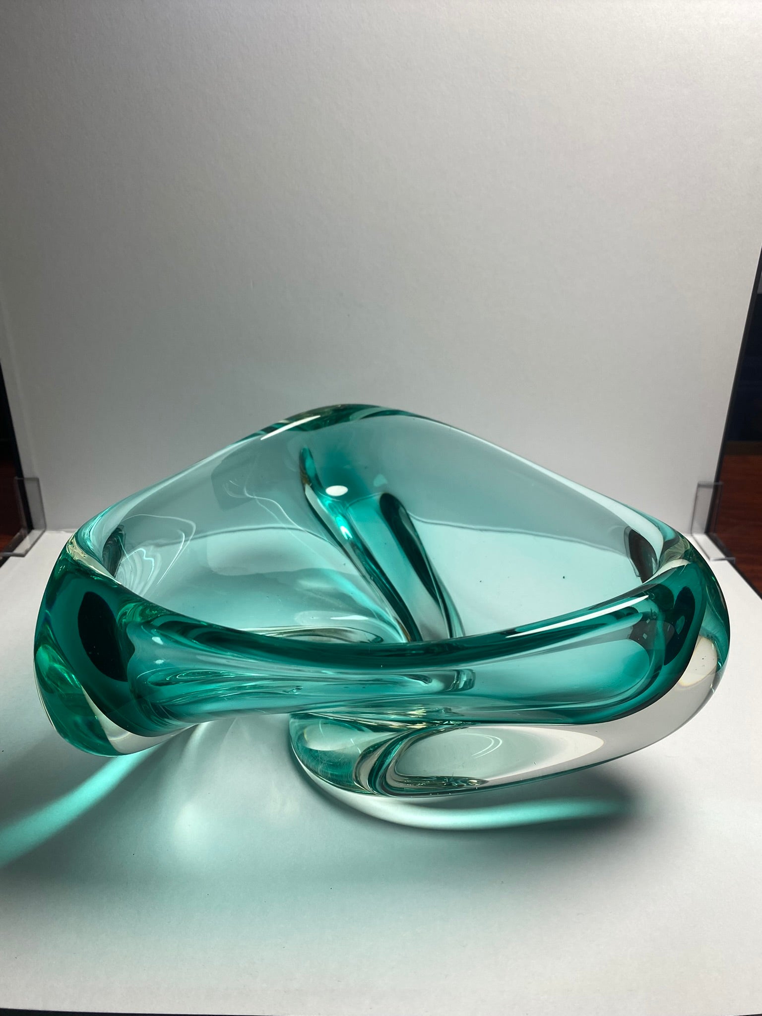 Vintage Aqua/Turquoise Glass Bowl