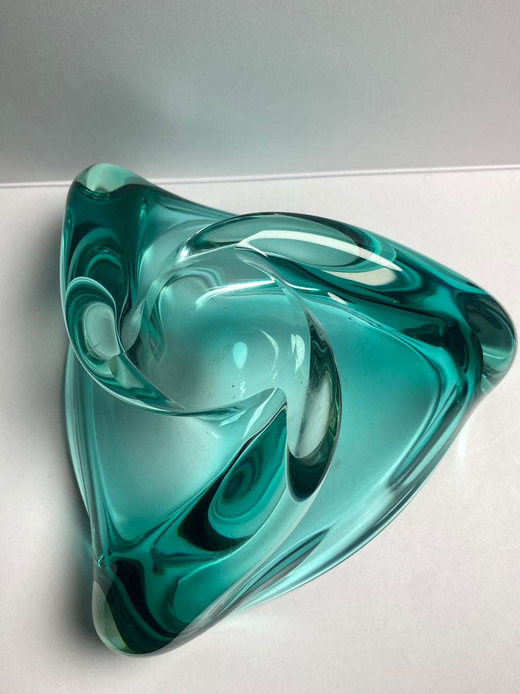 Vintage Aqua/Turquoise Glass Bowl