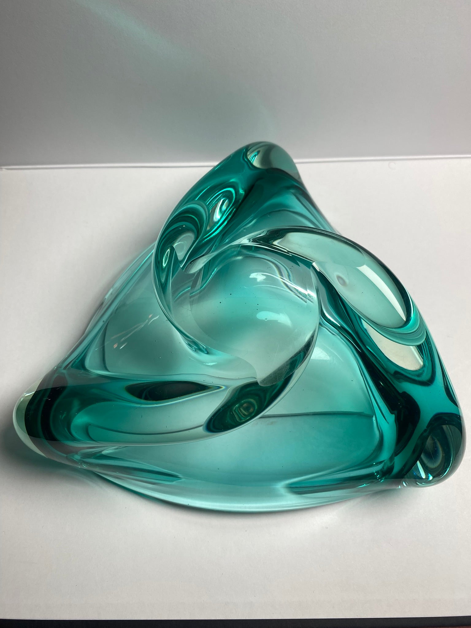 Vintage Aqua/Turquoise Glass Bowl
