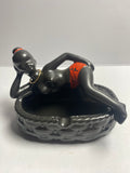Lady Figurine Ashtray 1950's