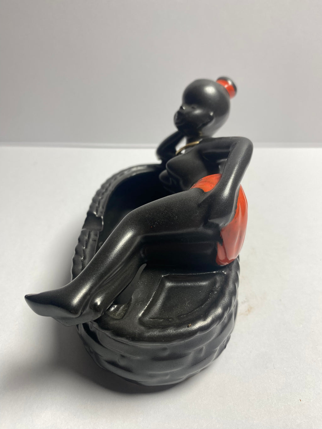 Lady Figurine Ashtray 1950's
