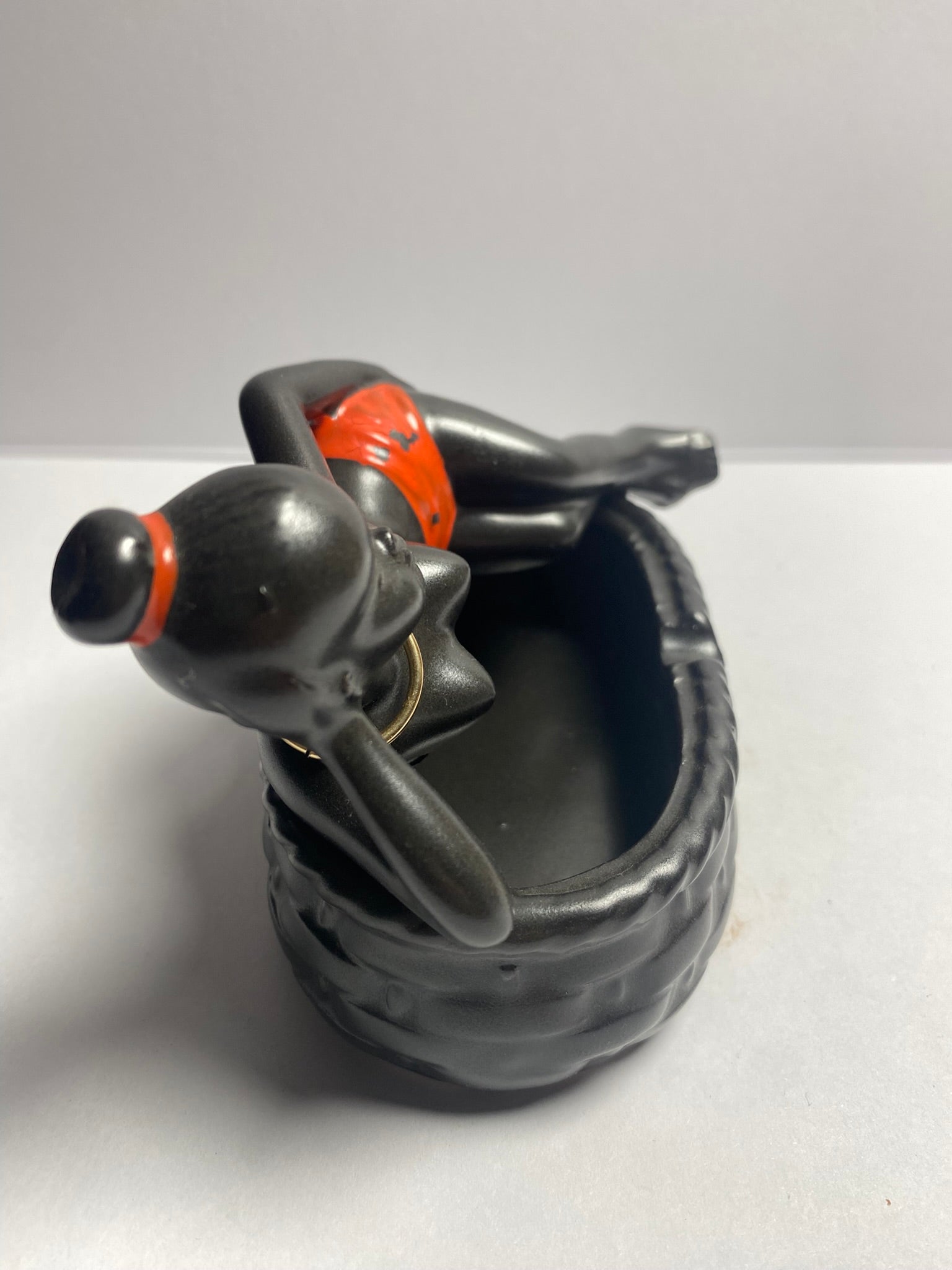 Lady Figurine Ashtray 1950's