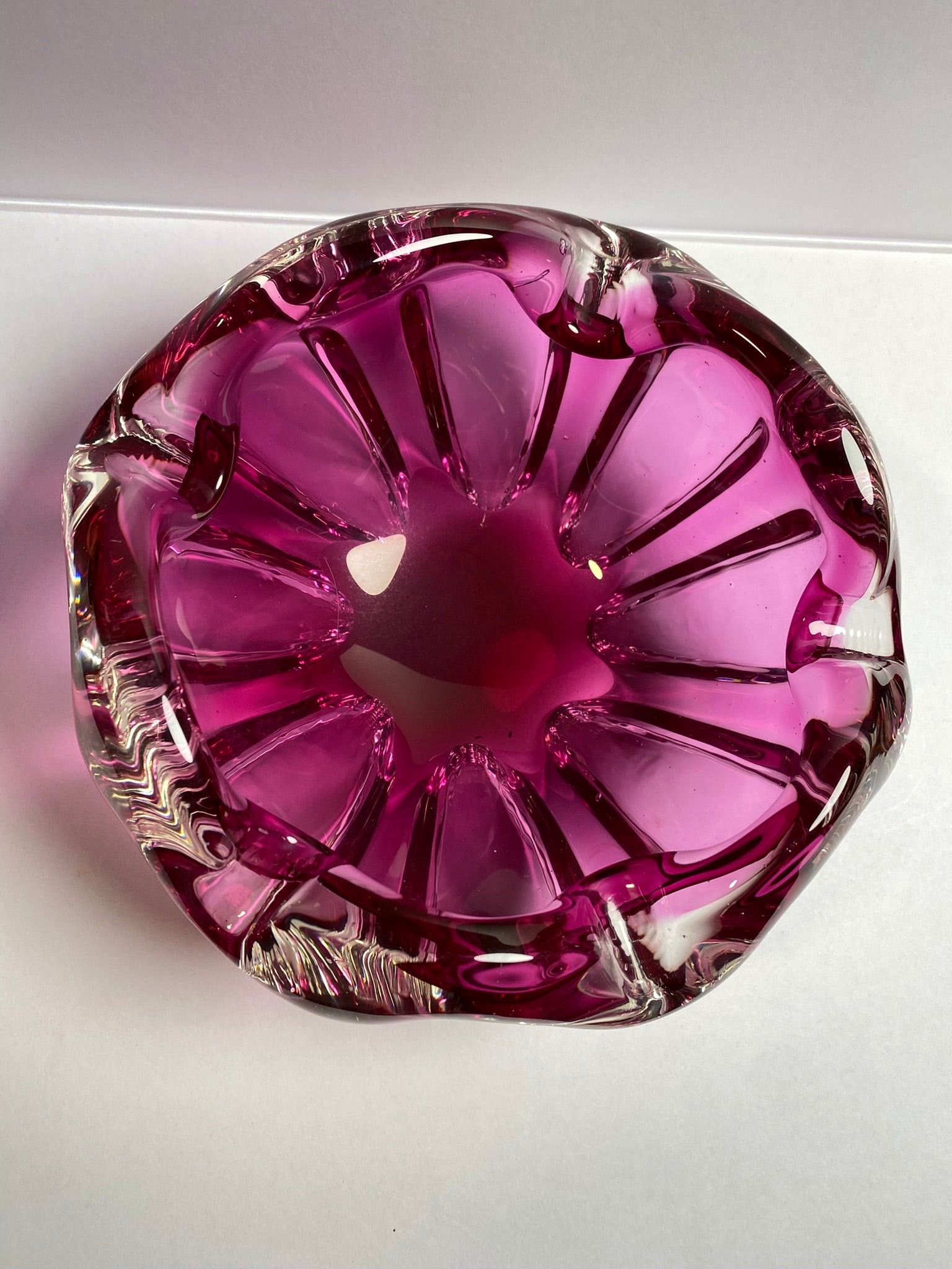 Vintage Art Glass Ashtray