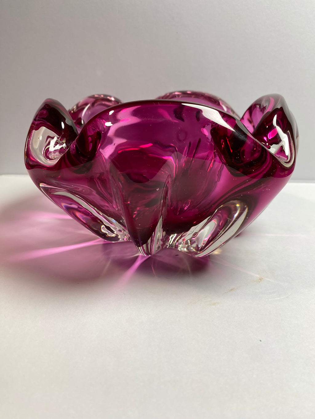 Vintage Art Glass Ashtray