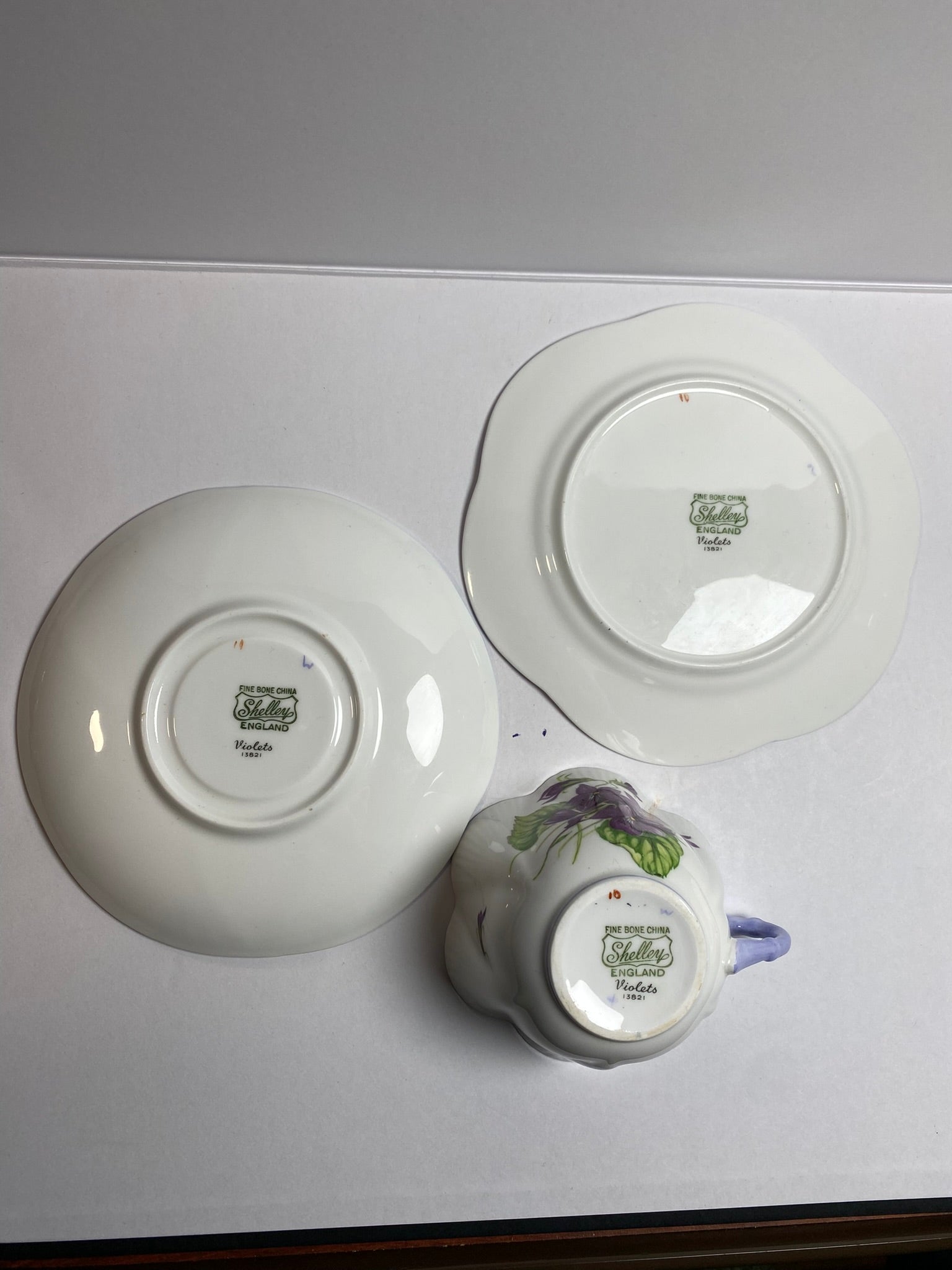 Shelly England Bone China Trio