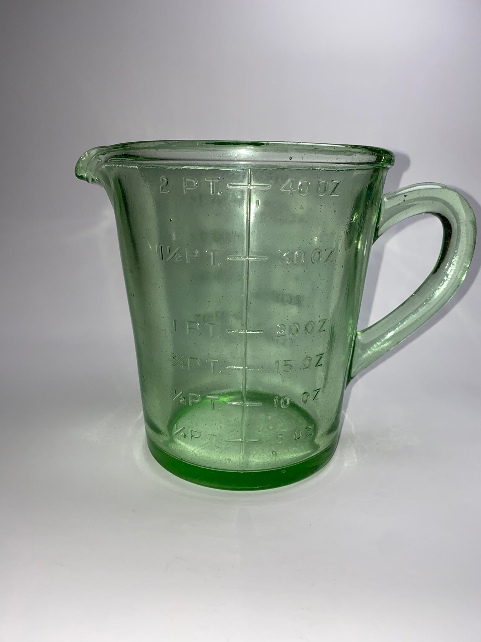 Vintage Green Depression Glass