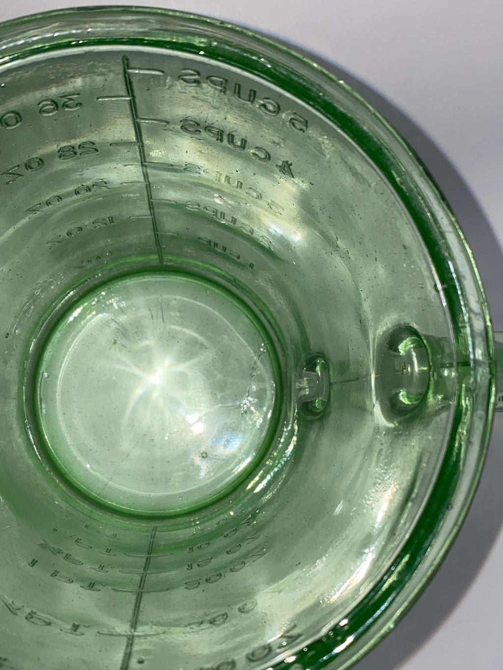 Vintage Green Depression Glass