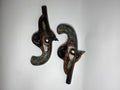 Vintage Pair Resin Gun Wall Plaques